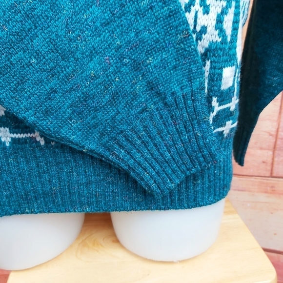 VINTAGE grandpa Dad woolblend knitted sweater - Picture 5 of 9